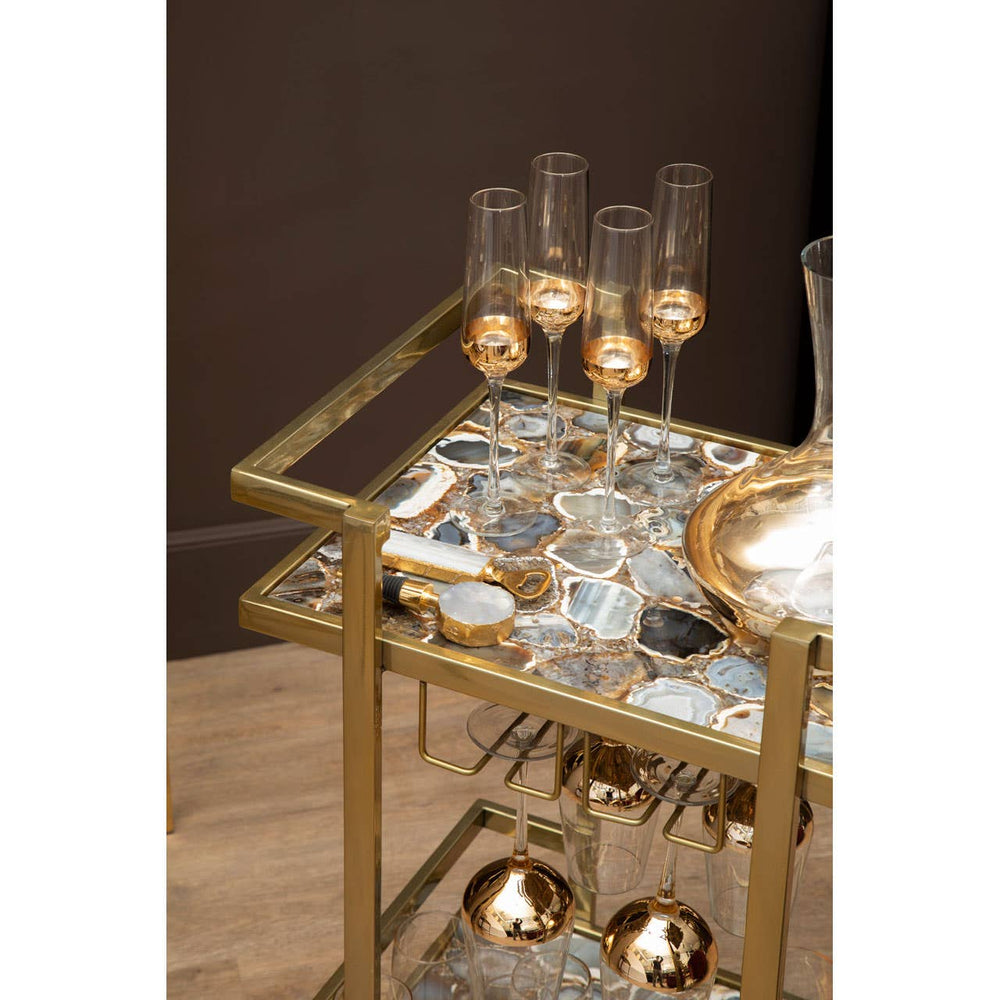 Gold Glam Drinks Trolley
