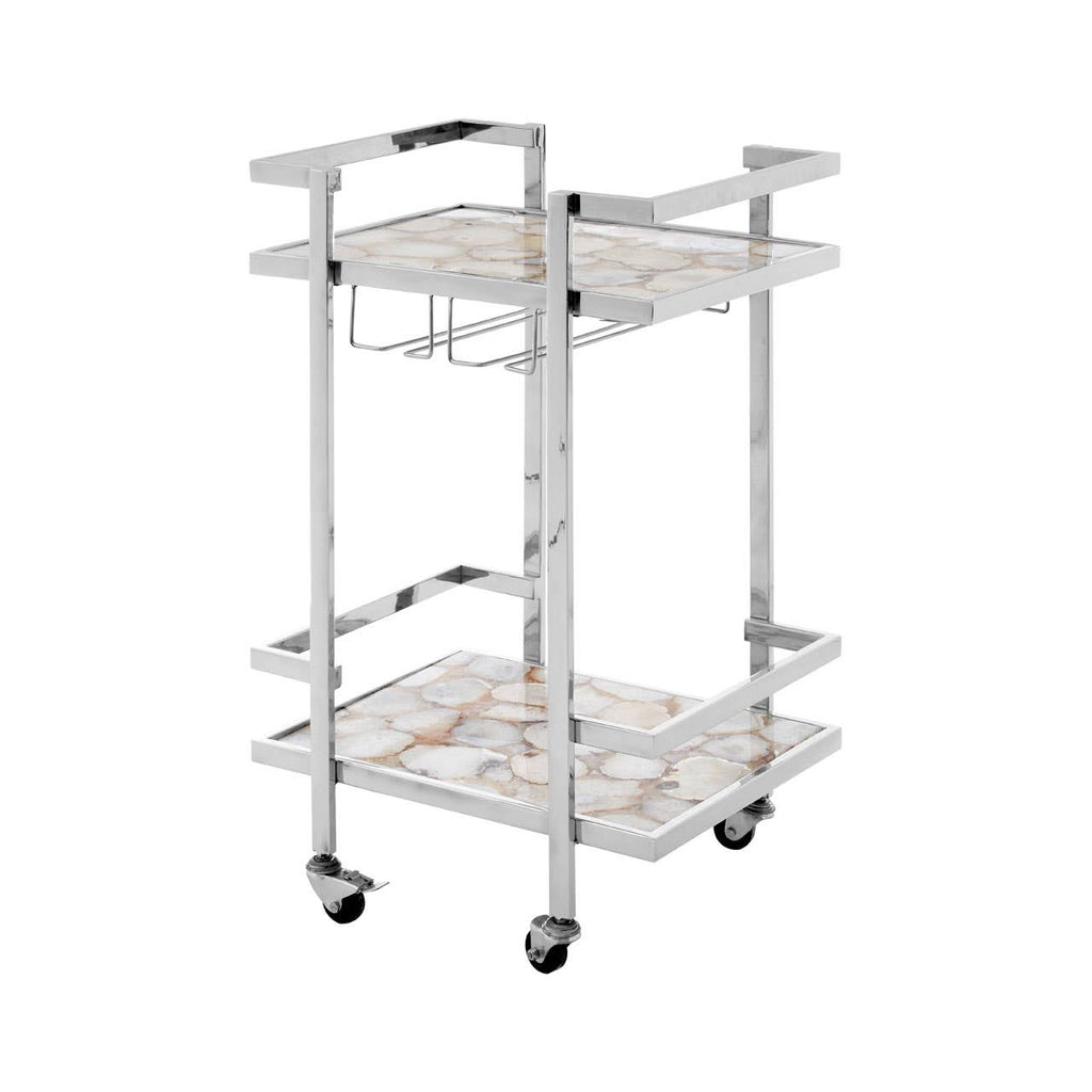 Agate Stone Drinks Cart