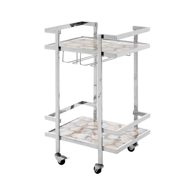 Agate Stone Drinks Cart