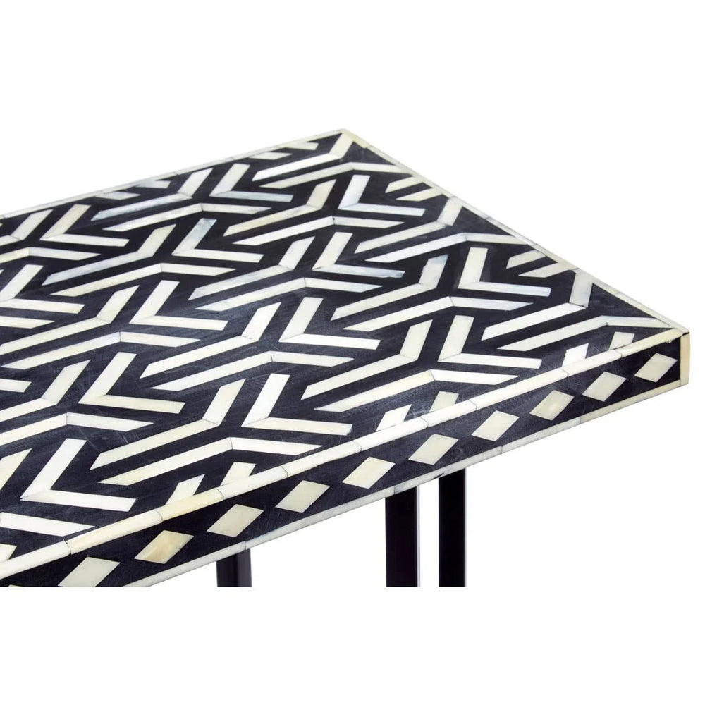 Boho Bone Inlay Console