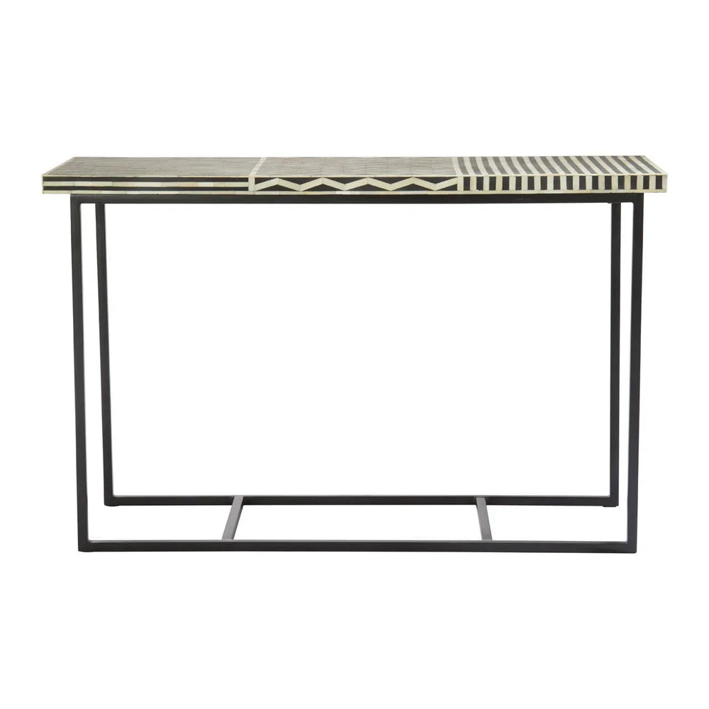 *Boho Bone Inlay Console Table*