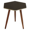 Hexagonal Boho Wooden Side Table