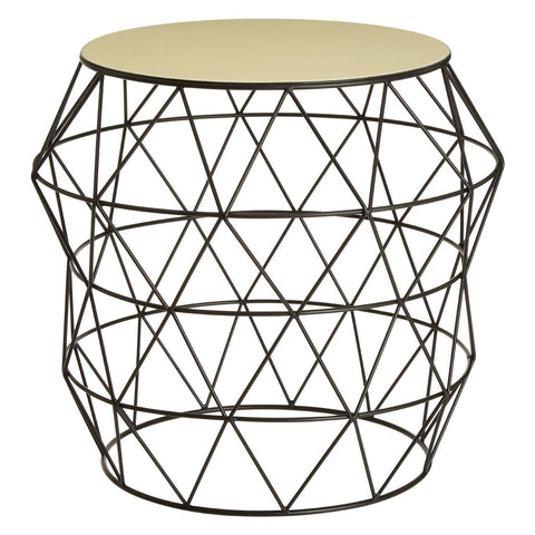 Ivory Enamel Side Table