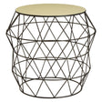Ivory Enamel Side Table