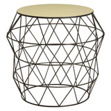 Ivory Enamel Side Table