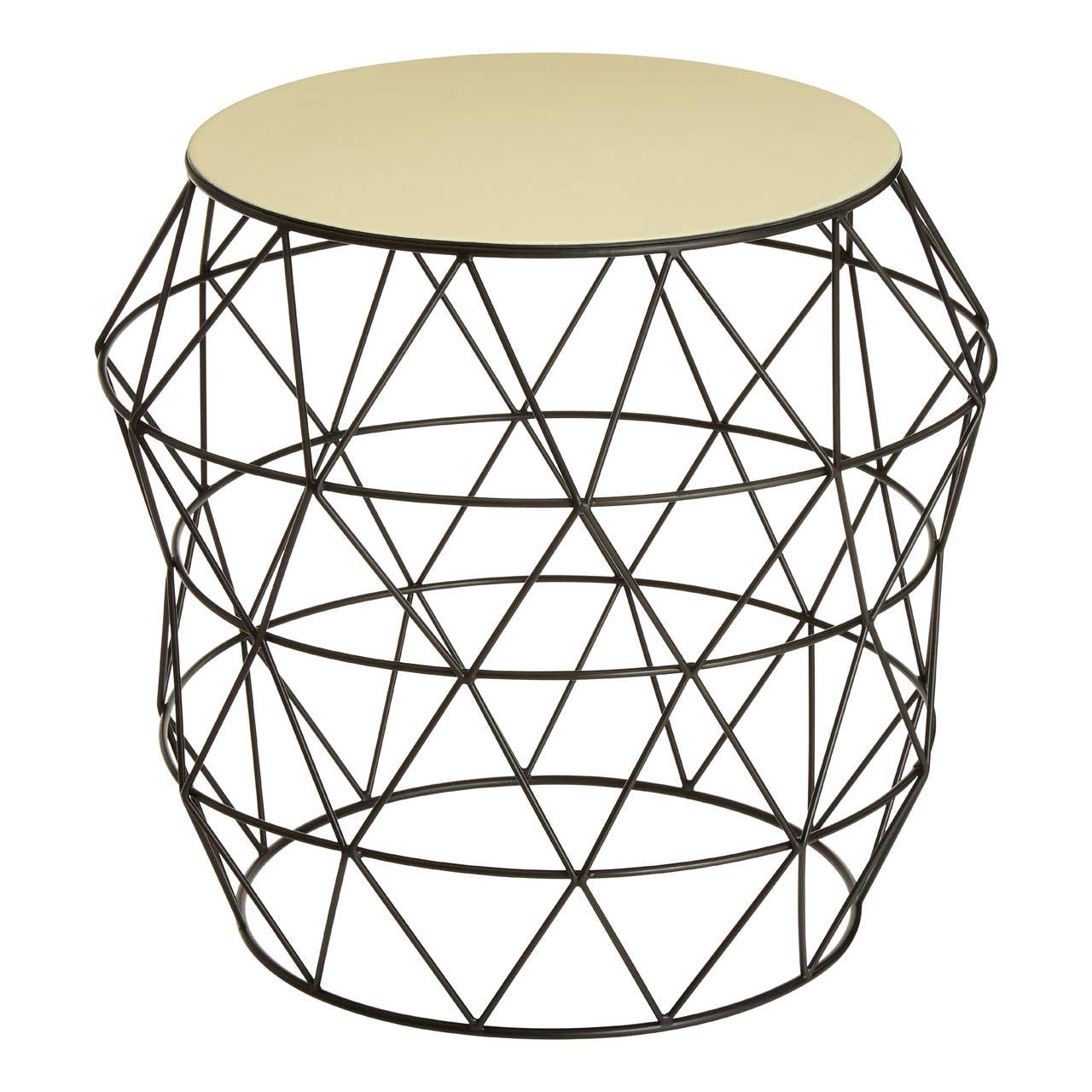 Ivory Enamel Side Table