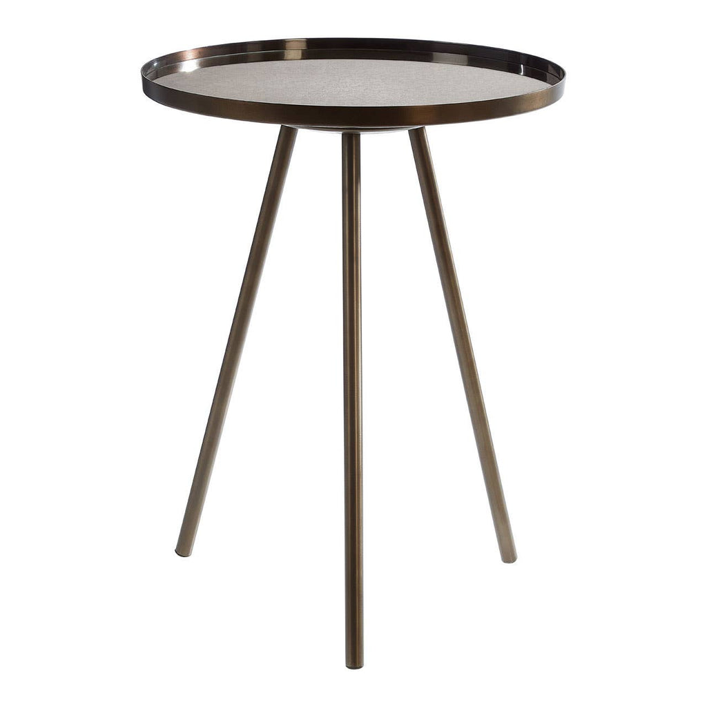 Iron Glass Side Table