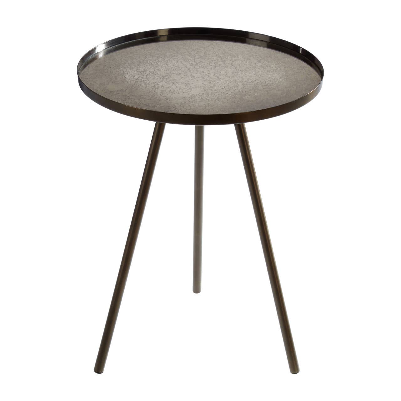 Iron Glass Side Table