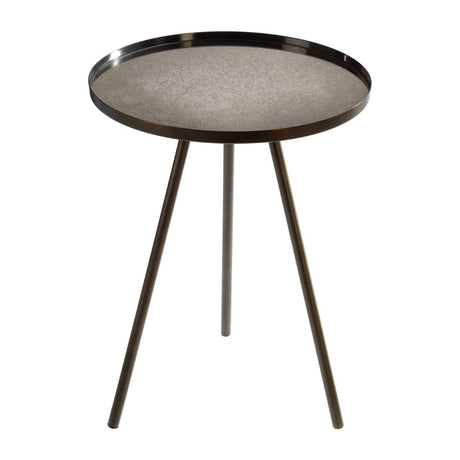 Iron Glass Side Table