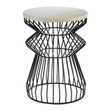 Curved Iron Side Table