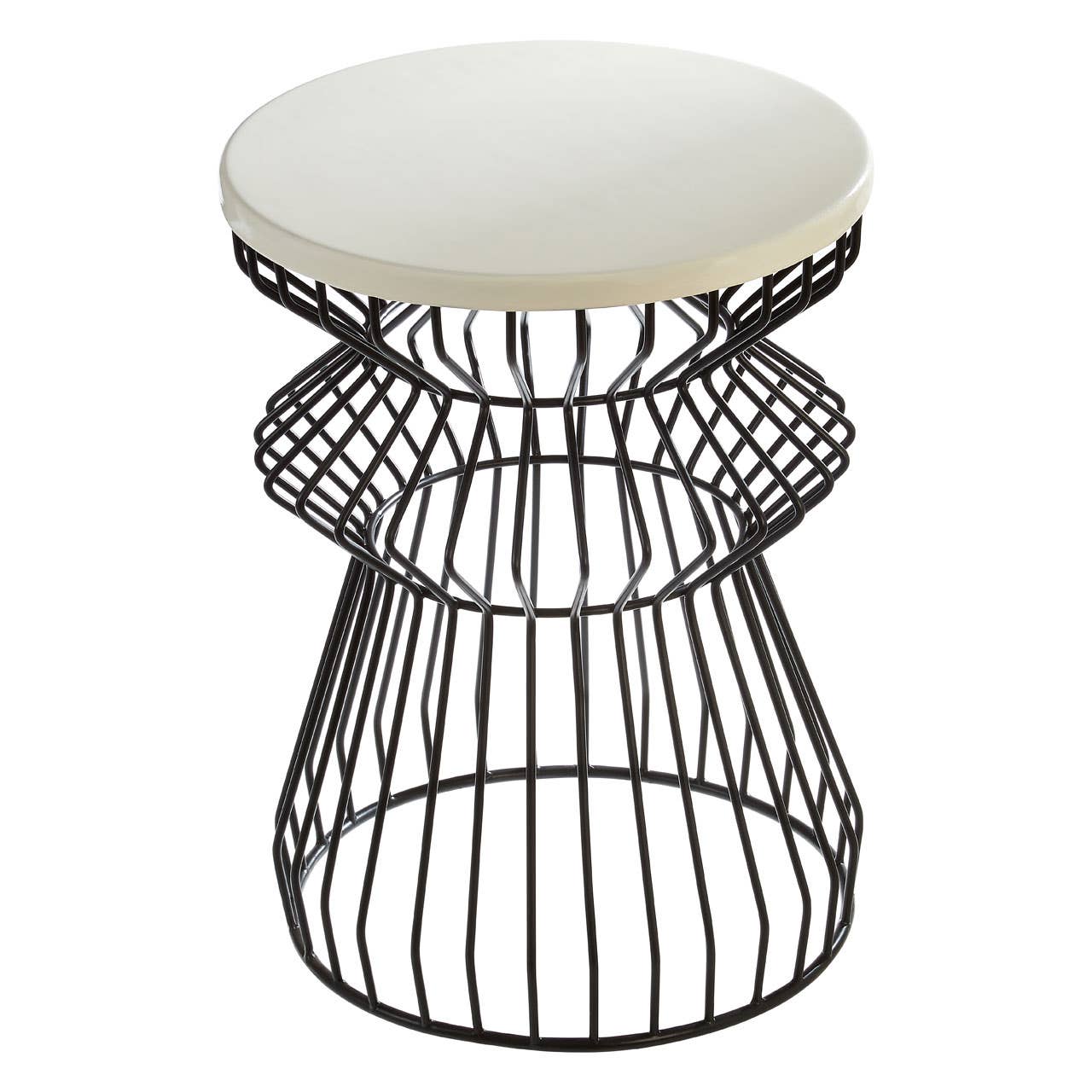 Curved Iron Side Table