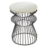 Curved Iron Side Table