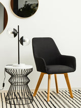 Curved Iron Side Table