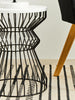 Curved Iron Side Table