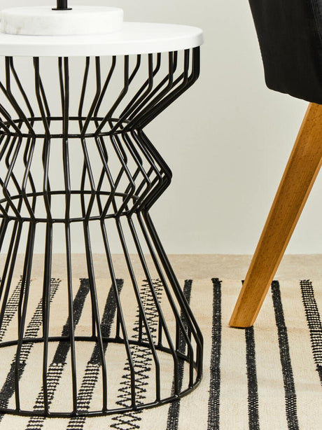 Curved Iron Side Table
