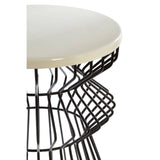 Curved Iron Side Table