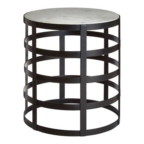 Marble Grid Side Table