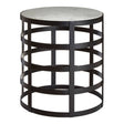 Marble Grid Side Table
