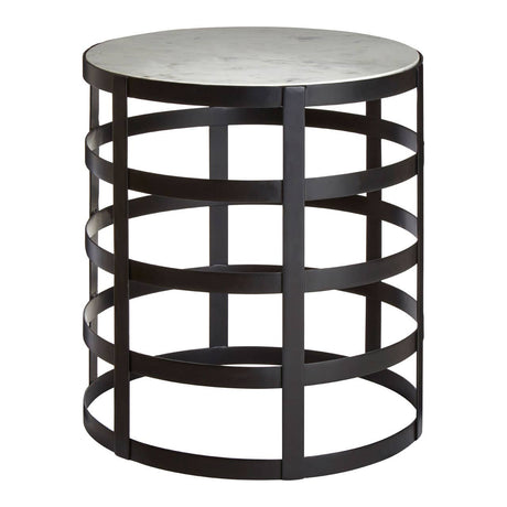 Marble Grid Side Table