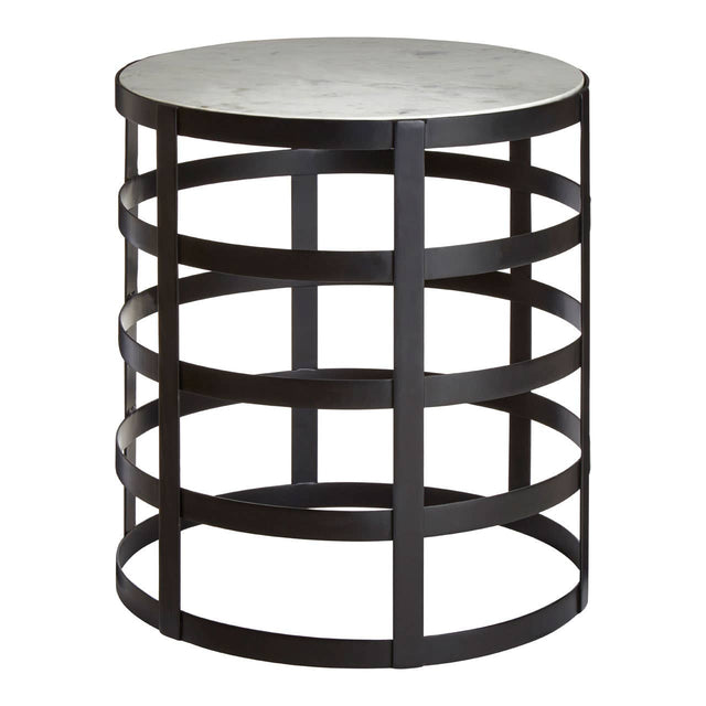 Marble Grid Side Table