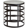 Marble Grid Side Table