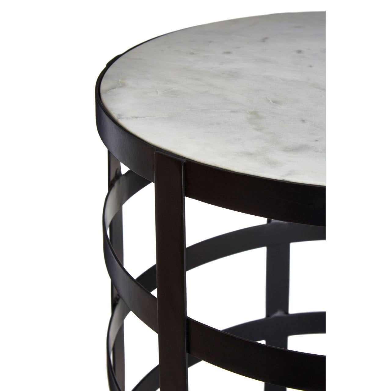 Marble Grid Side Table
