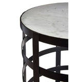 Marble Grid Side Table