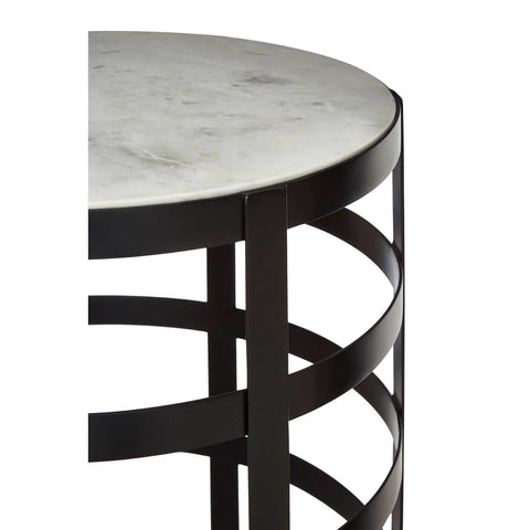Marble Grid Side Table