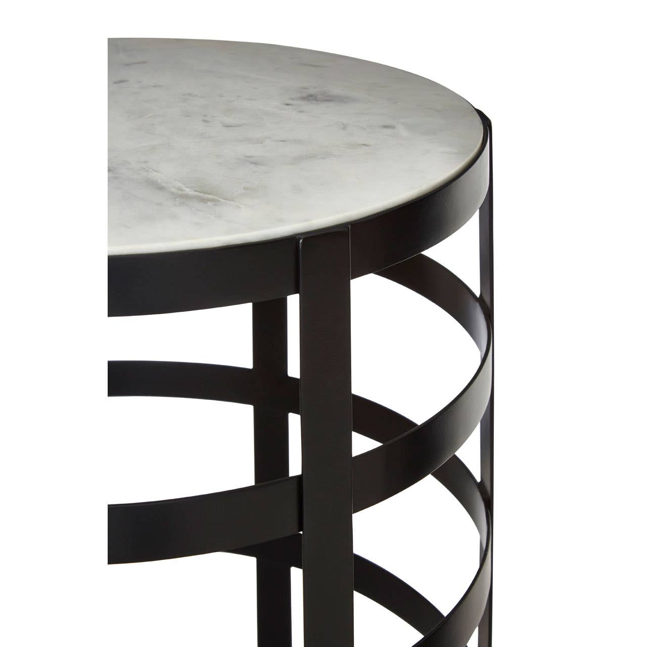 Marble Grid Side Table