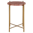 Pink Quartz Elegance Side Table