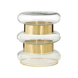 Gold Glass Side Table