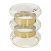 Gold Glass Side Table