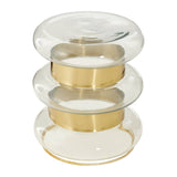 Gold Glass Side Table