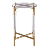 Gold Acrylic Side Table
