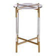 Gold Acrylic Side Table