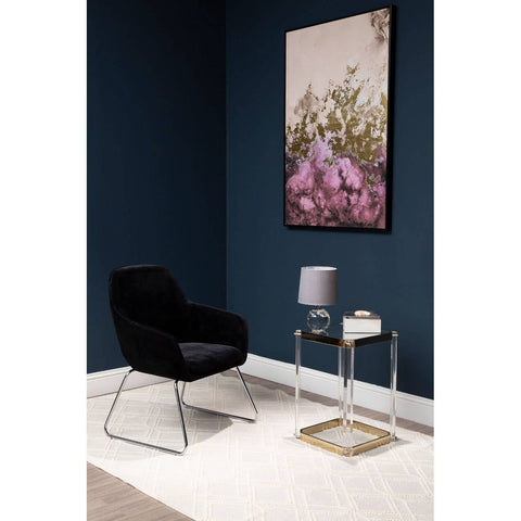 Gold Acrylic Side Table