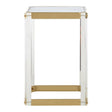 Glam Gold Mirrored Side Table