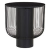 Glamour Black Glass End Table