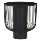Glamour Black Glass End Table