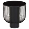 Glamour Black Glass End Table