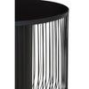 Glamour Black Glass End Table