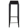 Curved Base Black Glass Console
