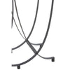 Elegant Grey Glass Console Table