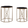Hex Black Glass Copper End