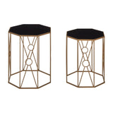 Hex Black Glass Copper End