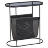 Modern Grey Glass Top Side