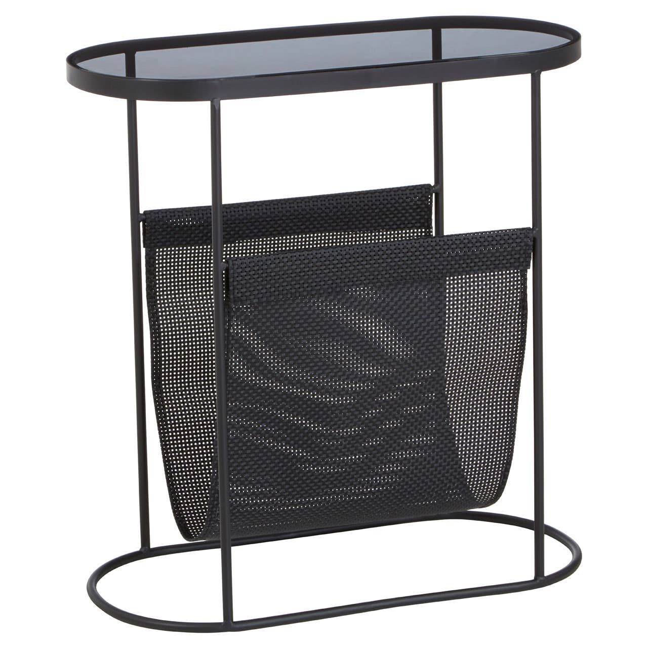 Modern Grey Glass Top Side