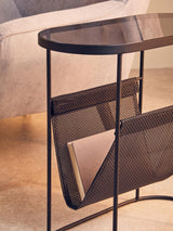 Modern Grey Glass Top Side