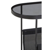 Modern Grey Glass Top Side