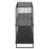 Elegant Grey Glass Console Table